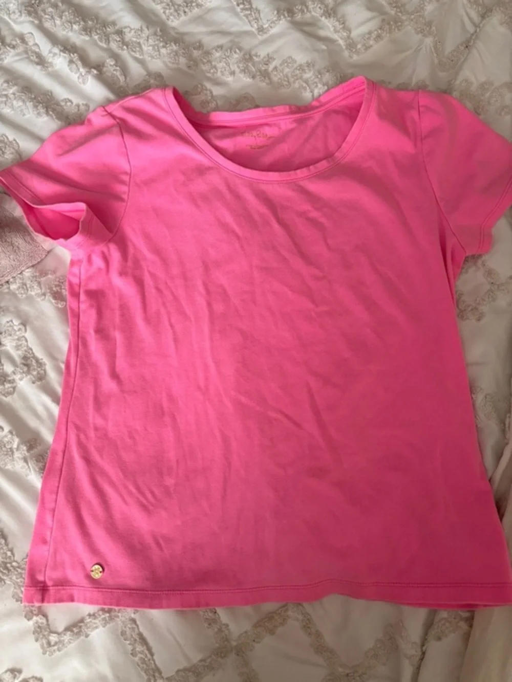 Lily Pulitzer Bright Pink Tee Girls Large